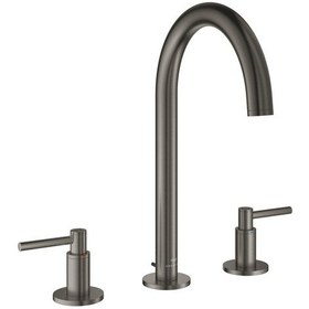 Resim Grohe Atrio Üç Delikli Lavabo Bataryası 1/2" L-Boyut - 20649AL0 Siyah 