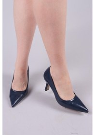 Resim Birikon Pedro Arkası Kapalı Stiletto Lacivert-8380 Lacivert 