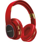 Resim Sunix Wireless 5.0 Süper Bass Kulak Üstü Bluetooth Kulaklık Kırmızı BLT-26 
