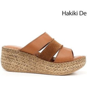 Resim Gönderi R Taba Antik Dolgu Topuk Hakiki Deri Terlik Taba 