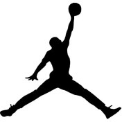 Resim Air Jordan Amblem Duvar Dekor Sticker 40 x 40 cm 