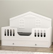 Resim Sude Membran Yavrulu Montessori Karyola - Beyaz Diğer 