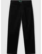 Resim Benetton Çocuk Pantolon Siyah 