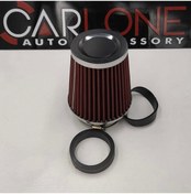 Resim Ayarlanabilir Çaplı Açık Hava Filtresi Dar Kırmızı Renk 60mm-70mm-76mm 