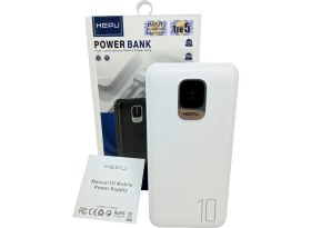 Resim Hepu HP-965 All In One 10000 Mah Çoklu Kablolu Powerbank Siyah 