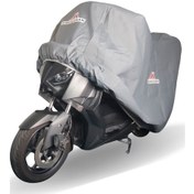 Resim Hero Ignitor 125 Arka Çantasız Motor Brandası Gri Sıvamalı Su Geçirmez Uv Korumalı 