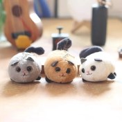 Resim Baijiafu2 Yeni 1 Adet Dört Inç Iyi Şanslar Karikatür Peluş Oyuncak Bebek Anahtarlık Sevimli Bebek Anahtar Küçük Kolye Seti (Yurt Dışından) 