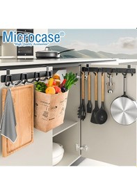 Resim Microcase Kapı Arkası Çok Amaçlı Elbise Çanta Vb Metal Eşya Askılığı Al5446 Siyah 