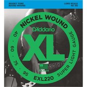 Resim D'Addario Nickel Wound Super Light Set Bas Gitar Teli (40-95) 