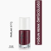Resim Flormar Full Color Ekstra Yoğun Pigmentli Oje FC40 Royal Maroon 