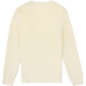 Resim U.S. Polo Assn. Kız Çocuk Krem Bisiklet Yaka Basic Kazak 50316842-VR256 