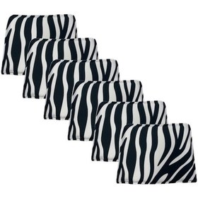 Resim Knsz Sırt Minderi 6 Lı Zng&mğr&uslu Bonar Kumaş Cırtlı Tel Bar Sandalyesi Sırtı İçin Siyah 