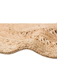 Resim Eko Halı Solo Ca-112 Natural Xw Yuvarlak veya Oval El Dokuma Naturel Jüt Hasır Halı - 120X120 