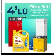 Resim Filtron Fiat Punto 1.2 Benzinli Filtre Bakım Seti Shell Motor Yağlı (2005-2011) 4 Lü 
