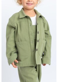 Resim Oliven The Kid Oliventhekid Unisex Gabardin Ceket Yeşil Yeşil 
