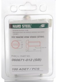 Resim Düz Makine Ayak Vidası Siyah/ 060671-012 100Adet 