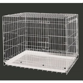 Resim Dayang Köpek Kafesi Beyaz 108 x 69 x 77.5 CM 