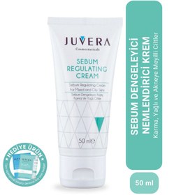 Resim Juvera cosmeceuticals karma ve yağlı ciltler için sebum dengeleyici ve yağlandırmadan nemlendiren krem 50ml 