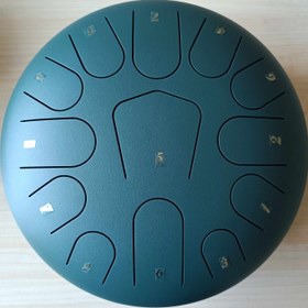 Resim 11.6 inç 13-nota Kemer Şeklinde Çelik Dil Davulu, Kişisel Meditasyon, Müzik Terapisti, Yoga Pratiği, Zazen, Performans için. 2 Davul Çubuğu, 1 Tokmak Dinlenme, 4 Parmak Kılıfı, 1 Not Etiketi Seti ile birlikte gelir, Kurban Bayramınız Mübarek olsun 