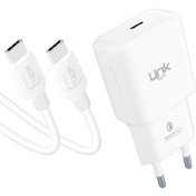 Resim LinkTech T455E PD 20 W Type-C to Type-C Kablolu Şarj Aleti Set 