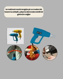 Resim Gld-spt- 2 Kademeli Güçlü Sıcak Hava Tabancası 380 500 Isı Ayarı 
