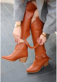 Resim Biçomi Milla Taba Cilt Tak Çıkar Topuklu Bot Ve Çizme Çok Renkli 