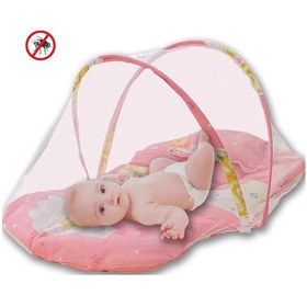 Resim Katlanabilir Bebek Cibinlik Sineklik Seti, 92 cm - Pembe 