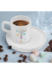 Resim Bk Gift Kişiye Özel Sunum Tabaklı Doktor Tasarımlı Kahve Fincanı-1, Sevgiliye Hediye, Arkadaşa Hediye, Doktorlara Hediye Kobitmeyen137786 Bk Gift 