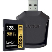 Resim Lexar 128 Gb Sdxc 2000X 300 Mb/S Hafıza Kartı 