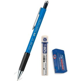 Resim Uçlu Kalem Mavi 0.7 Grip 1347 Faber 120 Li Uç ve Sınav Silgisi Ve 