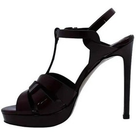 Resim Poletto Hakiki Deri Bordo Sandalet Topuklu 6564 210-879 Bordo 