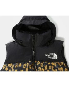 Resim The North Face Print 1996 Retro Nuptse Kadın Yelek Sarı 