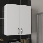 Resim Kobiç 2 Kapaklı Çok Amaçlı Banyo ve Mutfak Dolabı 70X25X70 CM 