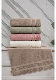 Resim Altınbaşak Jakarlı 4 Lü 50x90 El Havlusu Maddy Renkli 