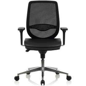 Resim Bürosit Rhyme Alüminyum Ayarlı Kolçaklı Çalışma Koltuğu Suni Deri 