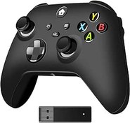 Resim ARCELI Xbox One Controller, Wireless Xbox Controller, Xbox One Gamepad 2,4 GHz Adapter, Xbox Gamepad Sensing Joystick, Kompatibel mit Xbox One/Xbox One S/Xbox Serie X/PC Controller 