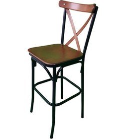 Resim Tonet Bar Sandalyesi Bar Taburesi Mutfak Sandalyesi Cafe Sandalye (522585989) Ceviz 