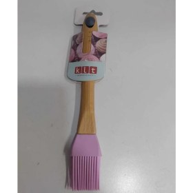 Resim Mutfak Silikon Fırça Lila Ahşap Saplı Premium Kalite Pişirme Araç Akıllıca Seçim Alet 1 Adet 