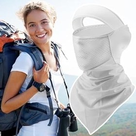 Resim UV Yüz Maskesi - Yazlık Güneş Koruyucu Yüz Kapağı - UPF 50 Soğutmalı Bandana Boyunluk Kadın Erkek Yaz Bisiklet Kamp Plaj Golf Motosiklet Kayak Balıkçılık Yürüyüş 