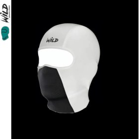 Resim Wild Athletic Balaklava Termal Spor Motor Maske Shadow Beyaz Siyah 