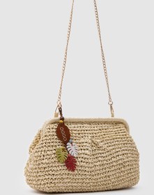 Resim OGGO Hasır Large Clutch & Çapraz Çanta 