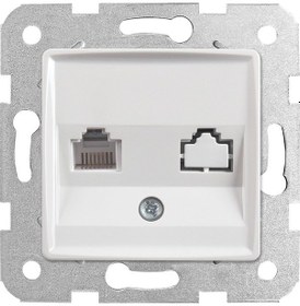 Resim Viko Linnera/rollina Beyaz Tekli Data Cat-6 İnternet Prizi Çerçevesiz - 90440078 