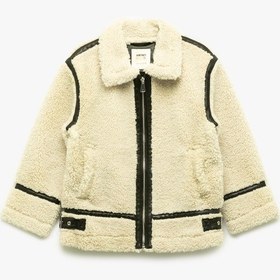 Resim Koton Uzun Kollu Gömlek Yaka Cepli Peluş Ceket Ekru 6wkg20012aw Ekru 
