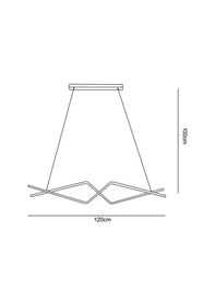 Resim Tra30038 Eco 120 Cm Led Avize Sarkıt Makas 