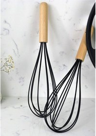 Resim Morponi Bambu Saplı Silikon Çırpıcı Siyah 1 Adet 