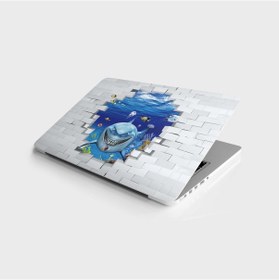 Resim Laptop Sticker Notebook Pc Kaplama Etiketi Köpekbalığı 