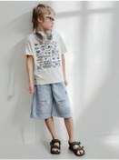 Resim Y2k Kot Bermuda Şo 432159368 Mavi 