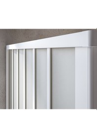 Resim Duşakabin Ön Cephe Ortadan Girişli 180 CM Beyaz 