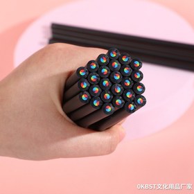 Resim 1 Paket 7 Renkli Döndürülebilir Yeniden Doldurulabilir Kurşun Kalem - Ahşap Gökkuşağı Renkli Kalemler, Sanatçılar İçin - Sanat Malzemeleri, Katmanlı Boyama Kitapları ve DIY El İşleri (Asla Açmaya Gerek Yok) 