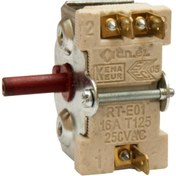 Resim Ender Çevirmeli Porselen Anahtar 2+1 Tek Giriş Çift Çıkış 2 Kademe 